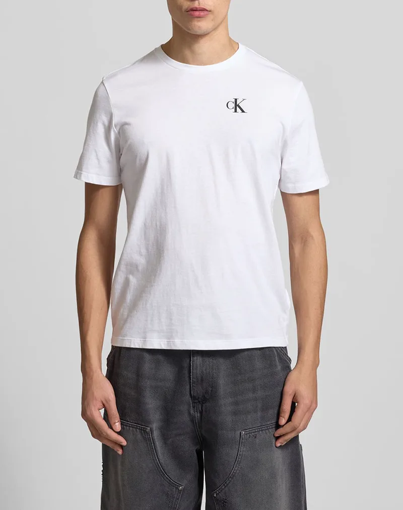 CALVIN KLEIN JEANS SS 30S CLASSIC BACK MONOLOGO TEE LV14RF852G-YAF White