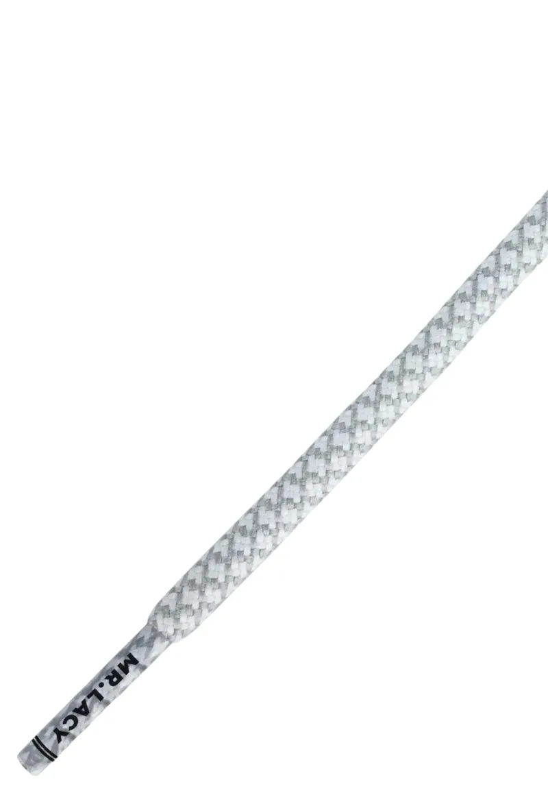 Κορδόνια Mr. Lacy Ropies 130cm White Grey 316730-WhtGrey