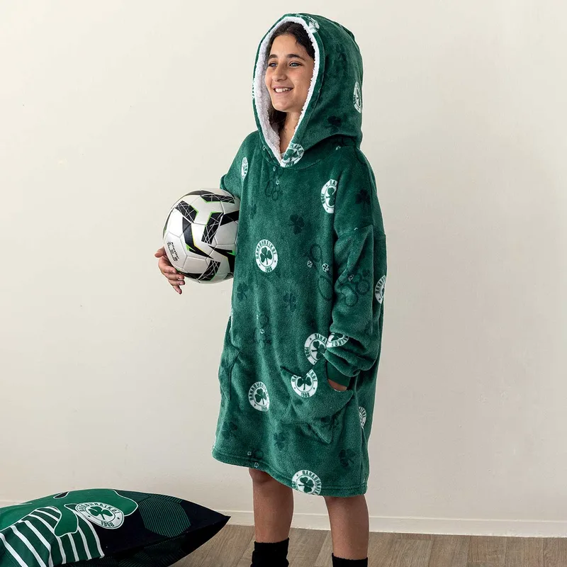 Fleece Φούτερ Με Sherpa Palamaiki Cositos Panathinaikos No3-6 No3-6