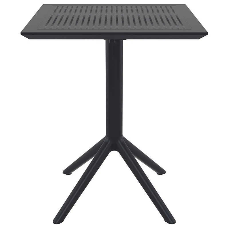 ΣΚΑΙ ΤΡΑΠΕΖΙ ΠΤΥΣ/ΝΟ 60Χ60X74εκ. BLACK ΠΟΛ/ΝΙΟΥ
