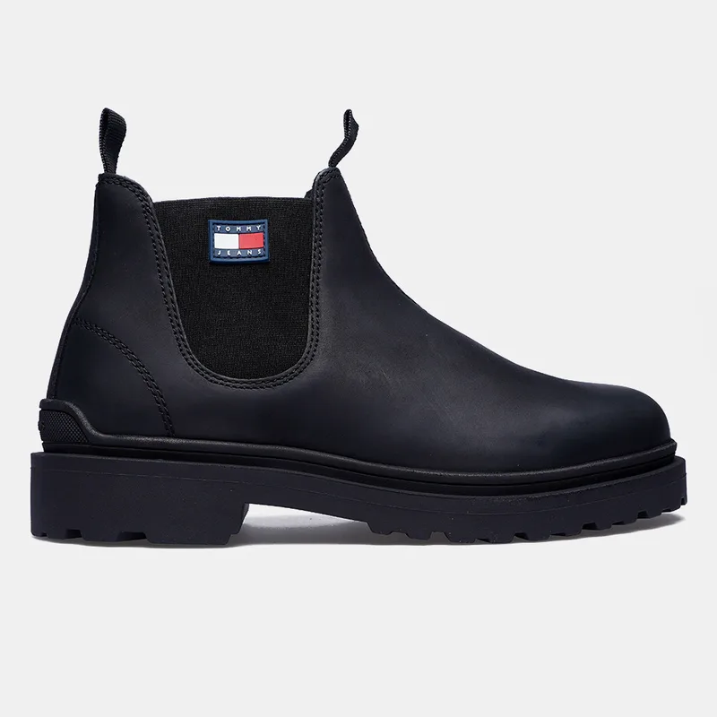 Tommy Jeans Chelsea Leather Ανδρικά Μποτάκια (9000250433_1469)