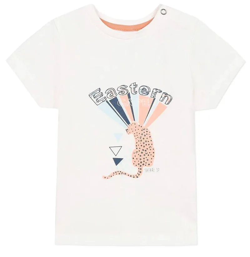 T-SHIRT 3 POMMES 3Q10003 ΛΕΥΚΟ (9 ΜΗΝΩΝ)-(80CM)