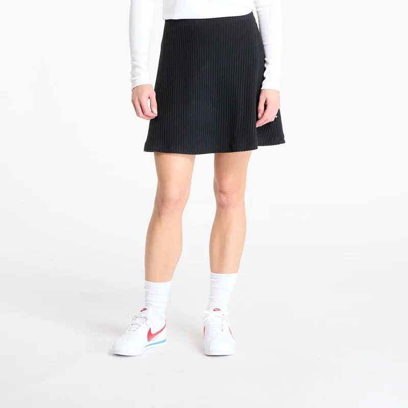 Φούστα Nike Sportswear Chill Knit Women's Ribbed Mini Skirt Black/ Black S