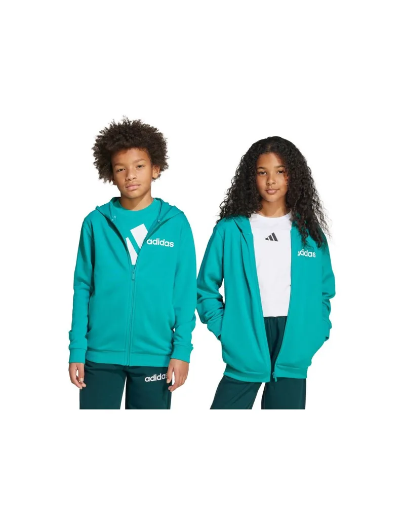 Adidas Essentials green kids tracksuit JN2427