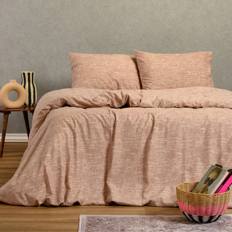 Φανελένια Παπλωματοθήκη Μονή 165x245 Melinen Winter Farrel Apple