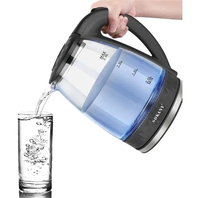 Sokany Βραστήρας 2lt 1500W Μαύρος