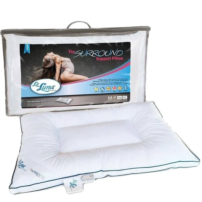 ΜΑΞΙΛΑΡΙ LA LUNA THE SURROUND SUPPORT HOLLOWFIBER ΑΝΑΤΟΜΙΚΟ 50Χ70CM