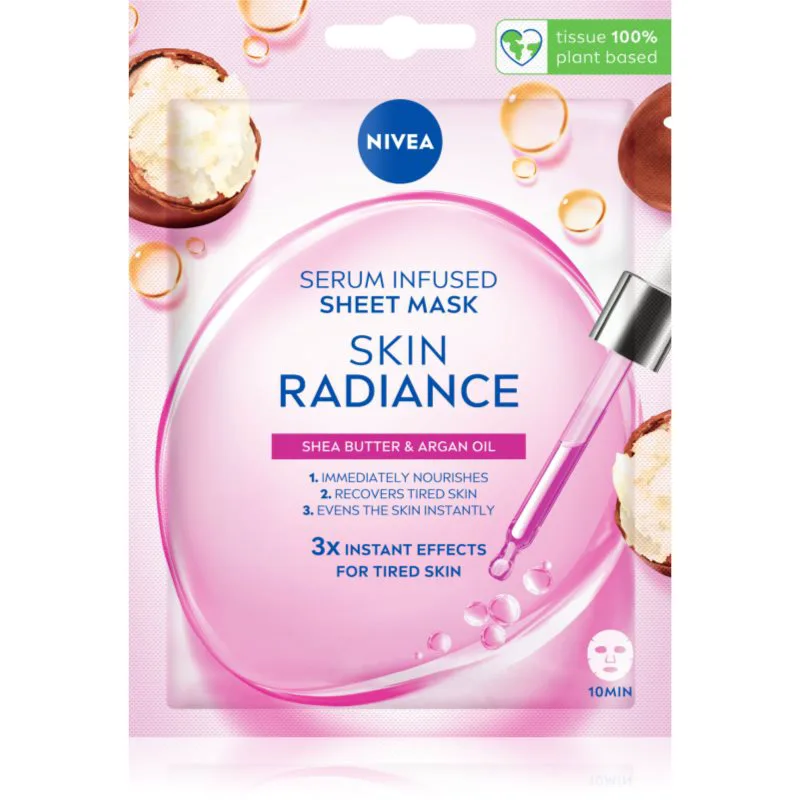 NIVEA Skin Radiance λαμπρυντική υφασμάτινη μάσκα λάμψης 1 τμχ
