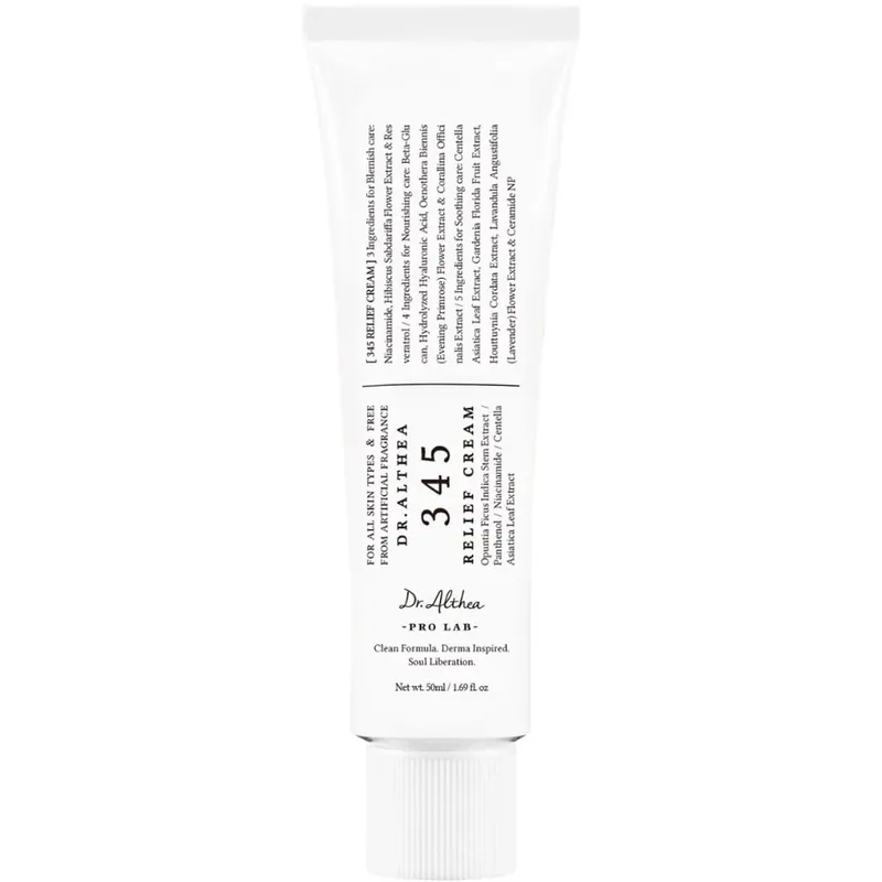 Dr. Althea 345 Hydrating, Calming & Relief Cream Ενυδατική Συσφικτική Κρέμα Τζελ με Κεραμίδια, Πανθενόλη & Νιασιναμίδη για την Παραγωγή Κολλαγόνου στην Επιδερμίδα 50ml