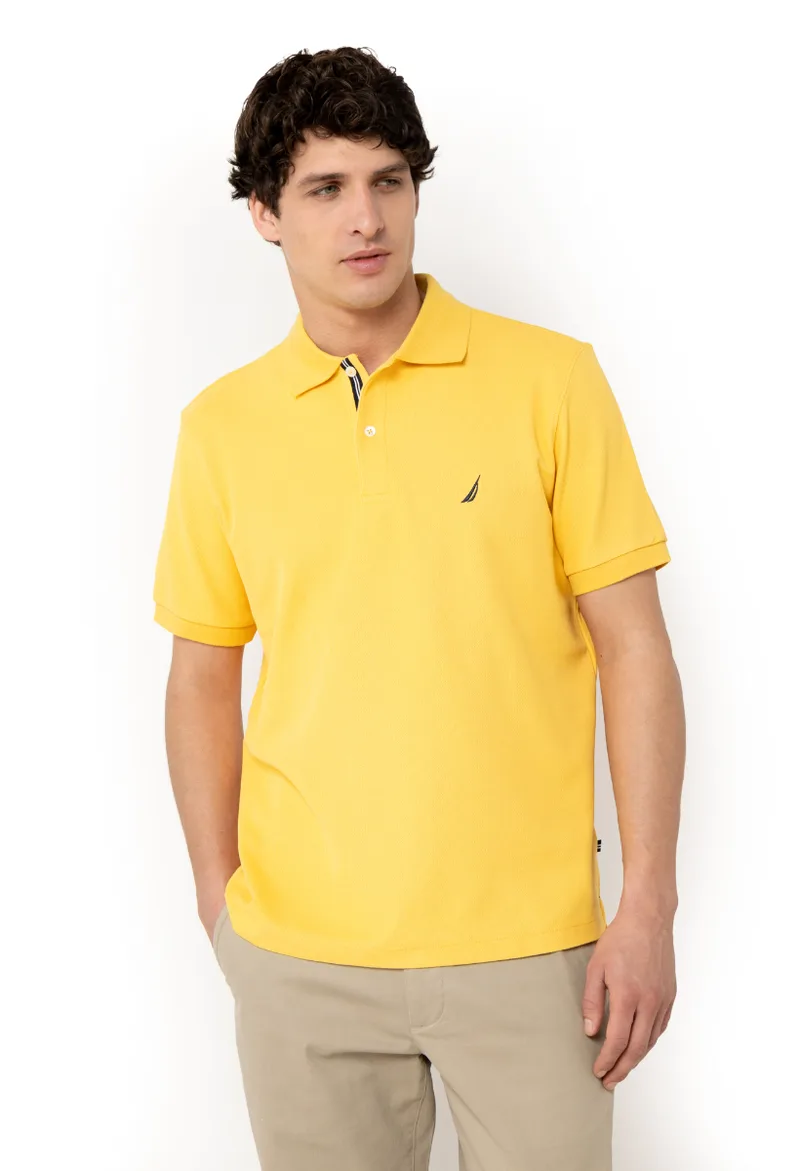 ΑΝΔΡΙΚΗ POLO ΜΠΛΟΥΖΑ NAUTICA ΚΟΝΤΟΜΑΝΙΚΗ ΚΙΤΡΙΝΟ