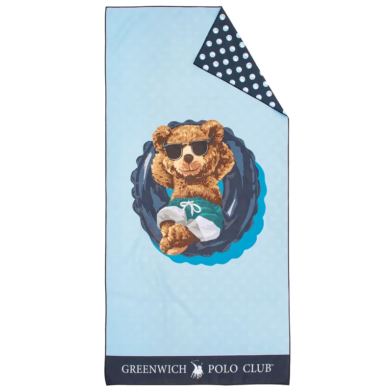 Greenwich polo club junior πετσετα θαλασσησ 70χ140 4043 blue