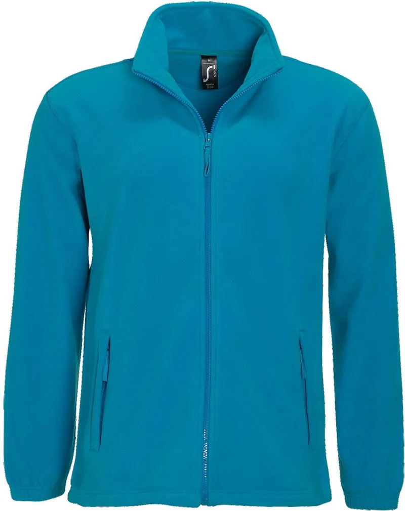 Ανδρική ζακέτα fleece North SOLS 55000 Aqua