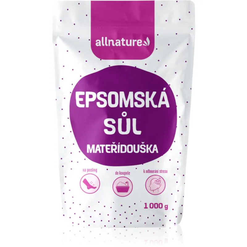 Allnature Epsom salt Motherwort άλατα μπάνιου 1000 γρ