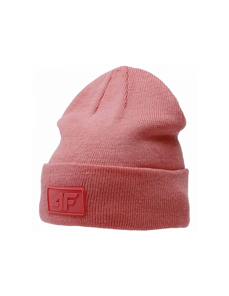 4F Beanie Ανδρικός Σκούφος Πλεκτός σε Πορτοκαλί χρώμα 4FAW23ACAPU319-64S
