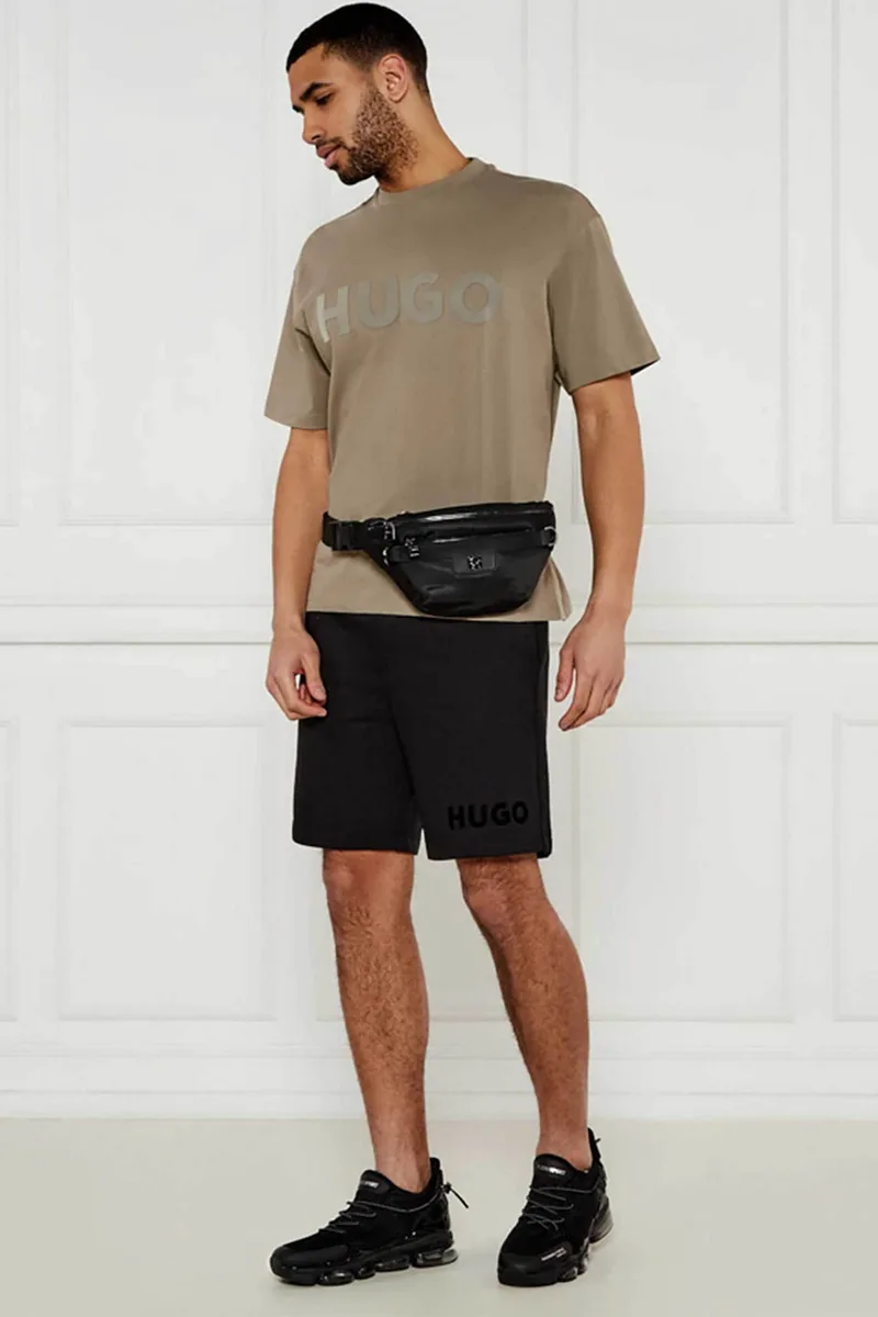 Hugo Boss ανδρική βερμούδα Relaxed Fit "Dinkoe" - 50535260 Μαύρο