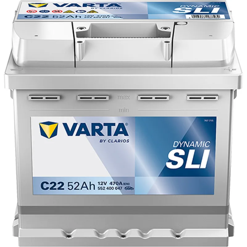 Μπαταρία Αυτοκινήτου VARTA Dynamic SLI C22 12V 52Ah 470A (EN)