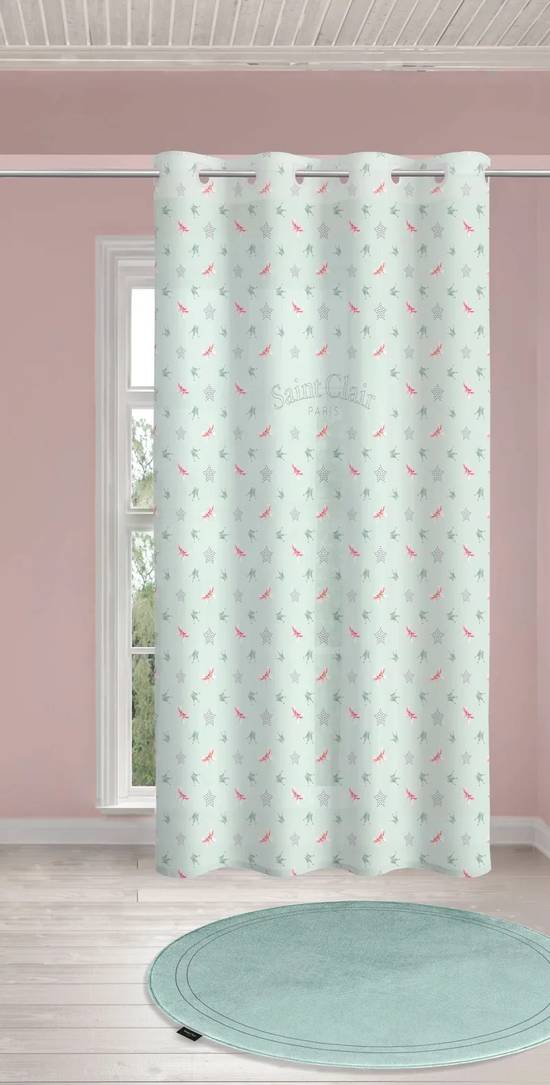 Koυρτίνα soft-touch ROSIE Mint V2 160x240