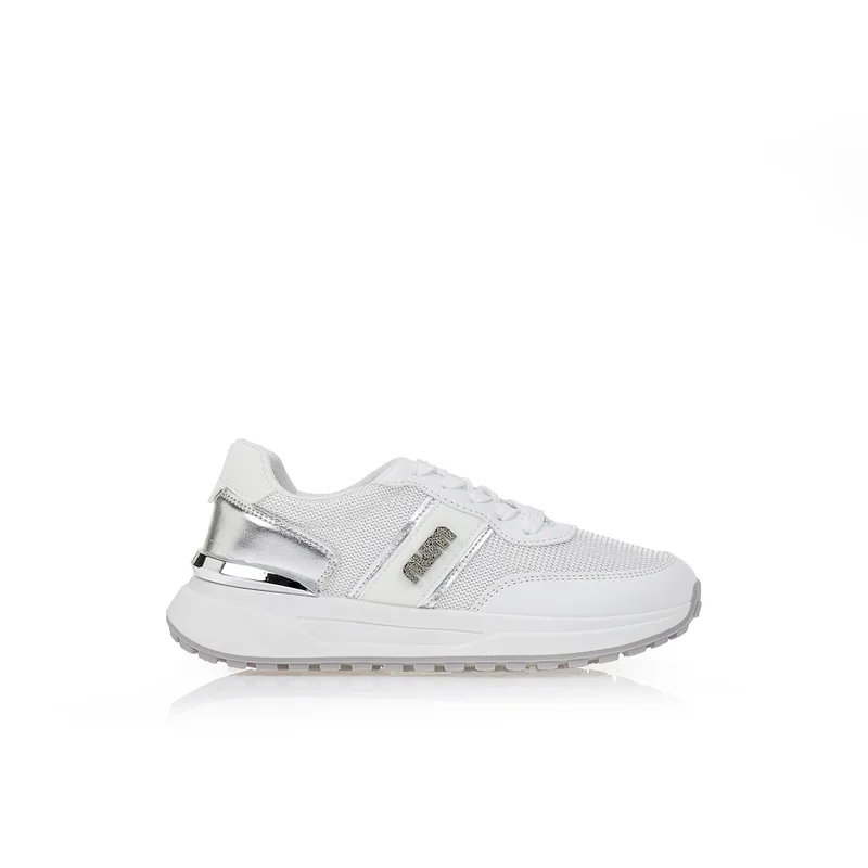 Sneakers δερματίνη με διάτρητο σχέδιο ΑΣΗΜΙ