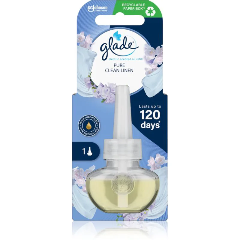 GLADE Pure Clean Linen ανταλλακτικό ηλεκτρικών διαχυτών 20 ml