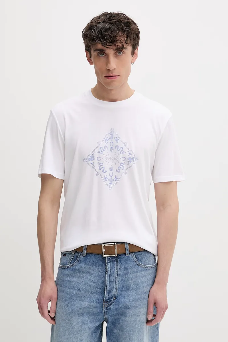 HUGO Blue t-shirt ανδρικό βαμβακερό Nerberri