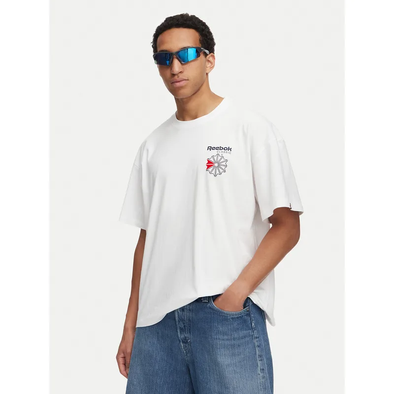 Reebok T-Shirt Dobry RK25735CCM Λευκό Regular Fit