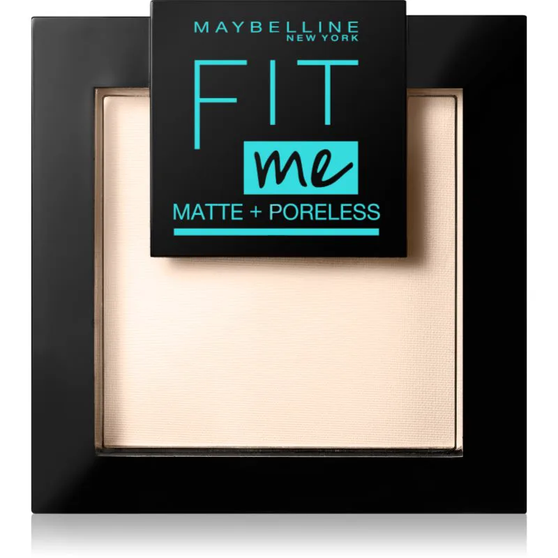 MAYBELLINE NEW YORK Fit Me! Matte+Poreless ματ πούδρα απόχρωση 105 Natural Ivory 9 γρ