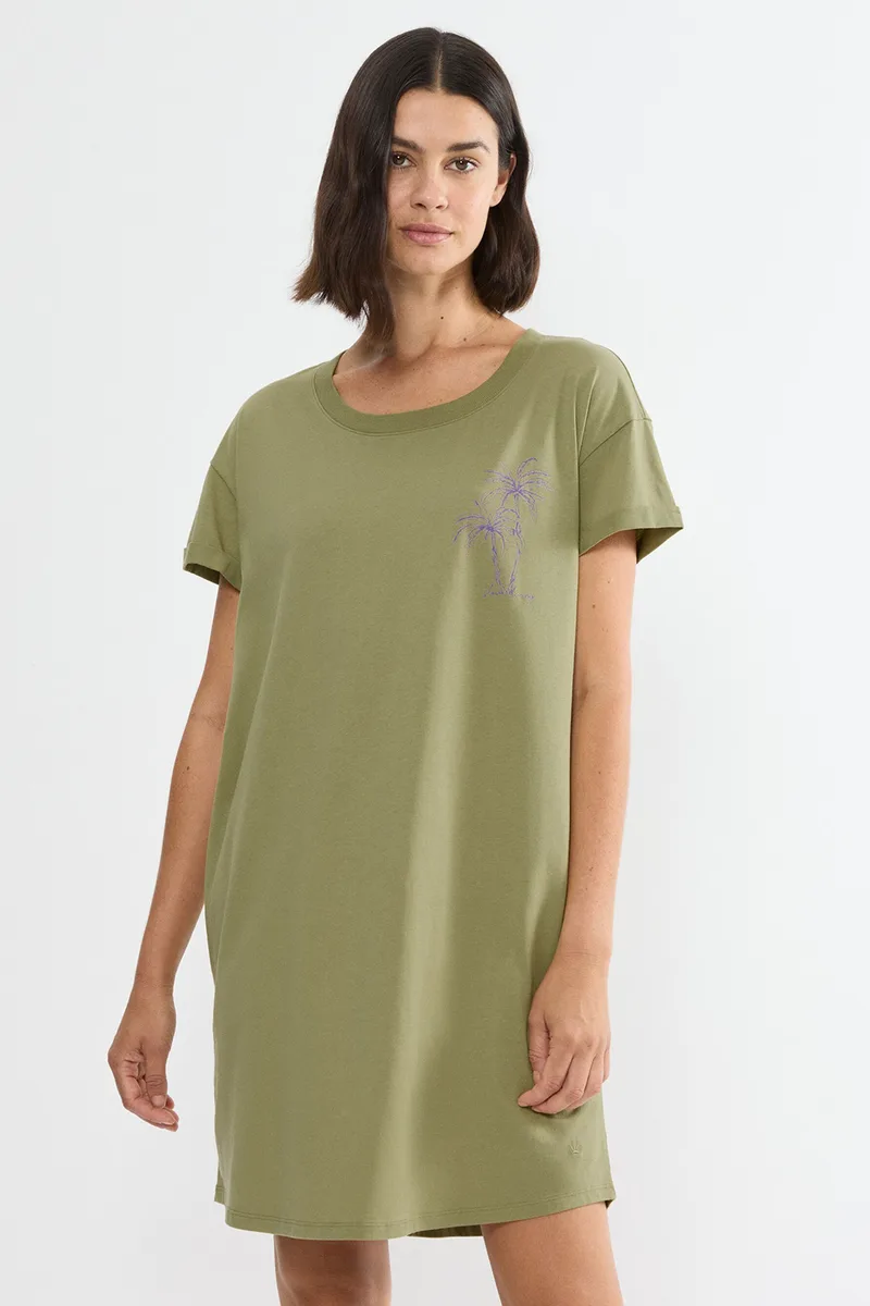 Triumph γυναικείο κοντομάνικο βαμβακερό νυχτικό Nightdresses NDK X-10221117-7855