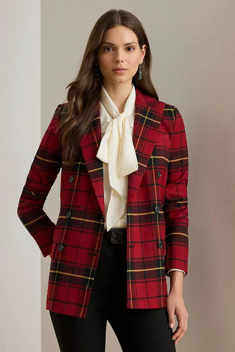 Σακάκι με προσθήκη μάλλινου υφάσματος Lauren Ralph Lauren