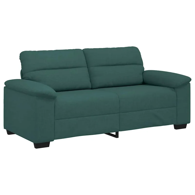 vidaXL Διθέσιος Καναπές Σκούρο Πράσινο 180x81x84 εκ. Ύφασμα