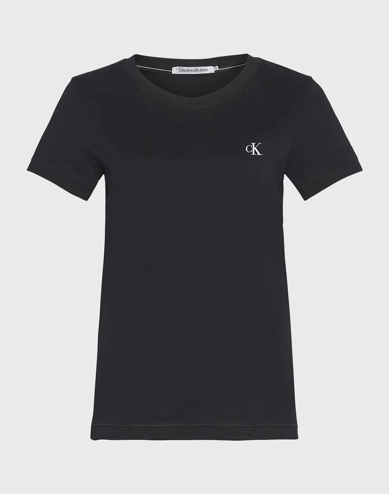 CALVIN KLEIN JEANS CK EMBROIDERY SLIM TEE J20J212883-BAE Black