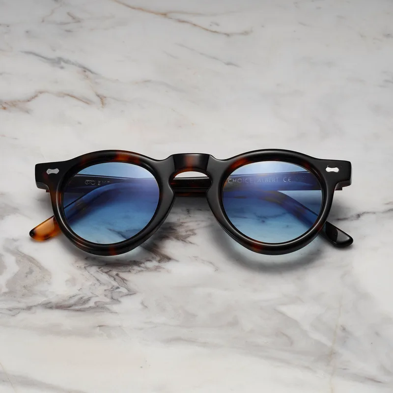 ALBERT A15EP5 - ALBERT - TORTOISE - GRADIENT BLUE Sunglasses | Tortoise | Gradient Blue Shades | Explicit Poets Sunglasses