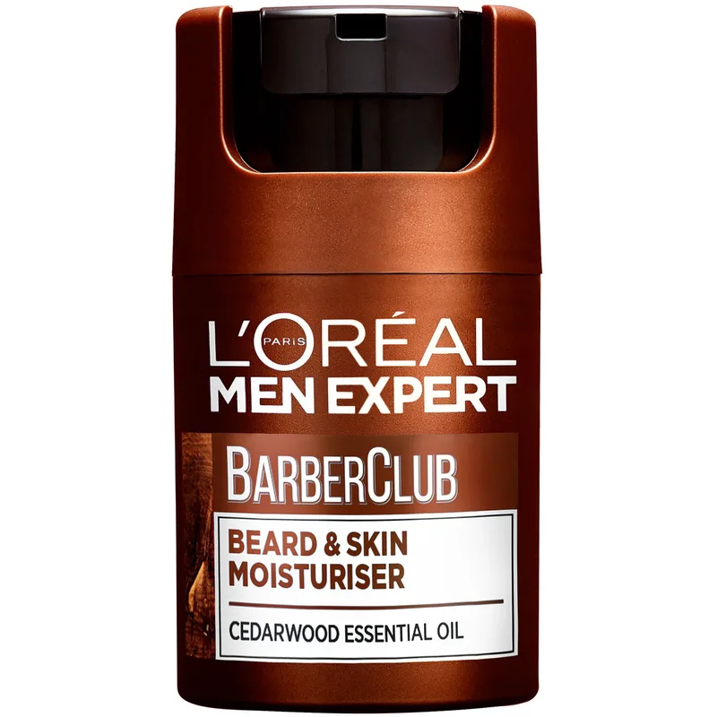 L'Oreal Paris Men Expert Barber Club Beard & Skin Moisturiser Ενυδατική Κρέμα για Πρόσωπο & Γένια με Αιθέριο Έλαιο Κέδρου 50ml