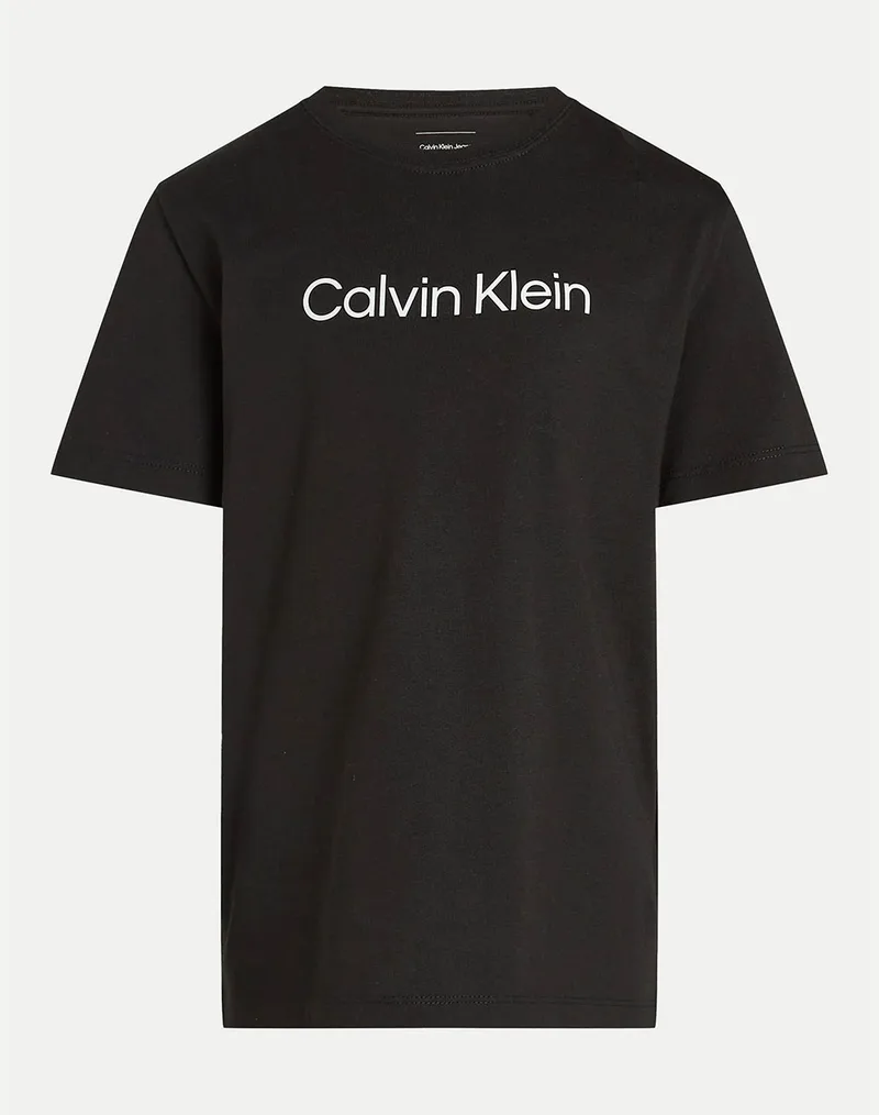 CALVIN KLEIN JEANS INST. LOGO SS T-SHIRT IU0IU00682-8Y-16Y-BEH Black