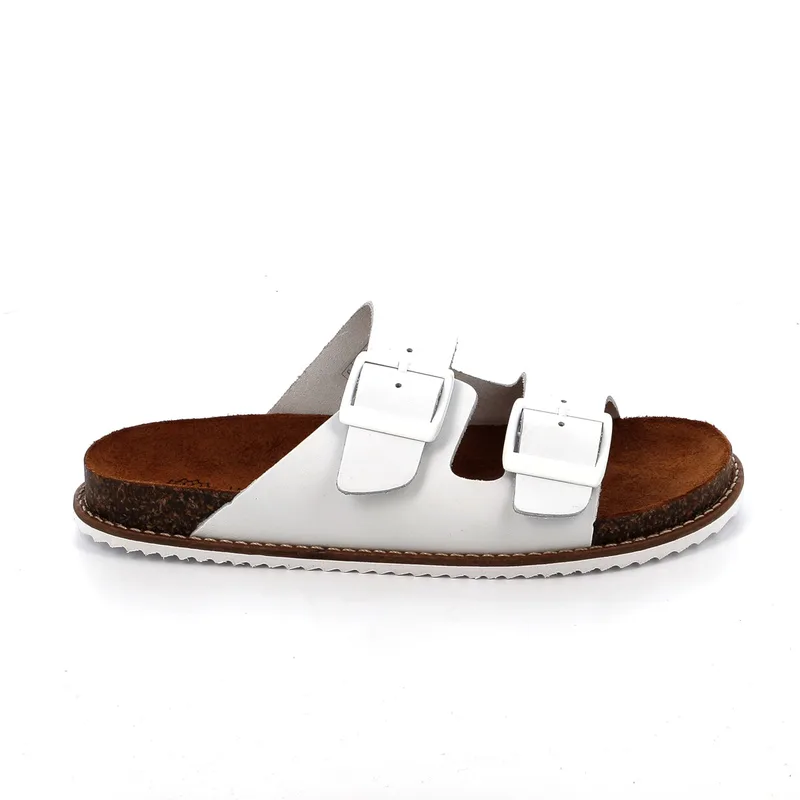 Γυναικεία Comfort Παντόφλα Ateneo Χρώματος Λευκό 23-6201.W