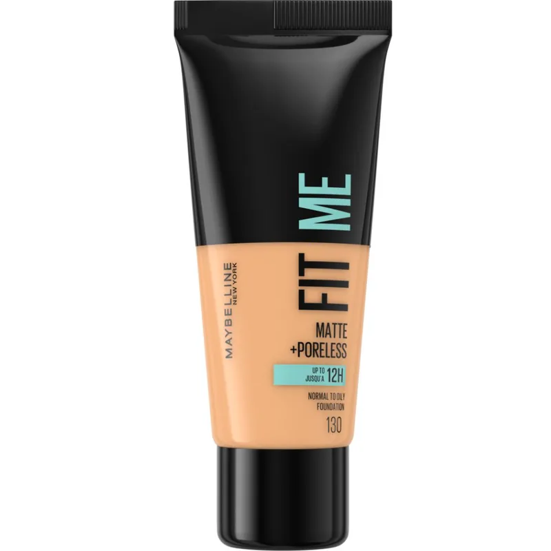 Maybelline Fit Me Matte + Poreless Foundation Makeup που Ταυτίζεται Τέλεια με την Επιδερμίδα 30ml - 130 Buff Μπεζ