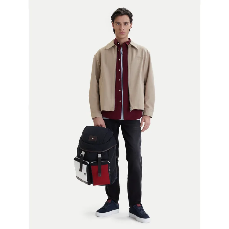 Σακίδιο Tommy Hilfiger Th Casual Flag Backpack AM0AM14143 Σκούρο μπλε