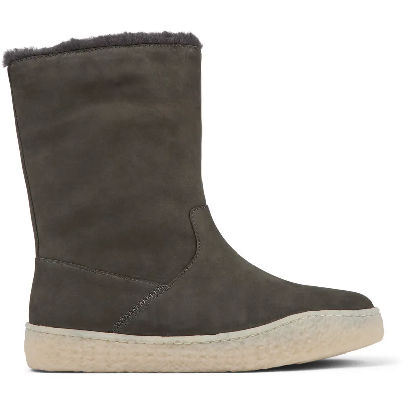 CAMPER Peu Terreno - Μπότες Για Γυναικεία - Γκρι, Μέγεθος 40, Suede