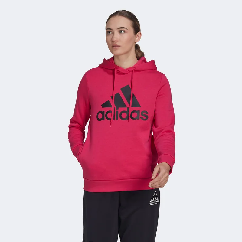 ADIDAS LOUNGEWEAR ESSENTIALS LOGO FLEECE HOODIE ΜΩΒ