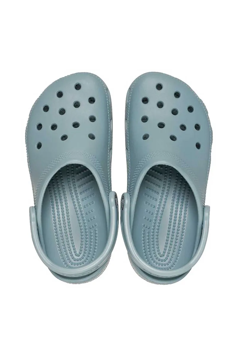 Crocs unisex clogs μονόχρωμα με διάτρητο σχέδιο "Crush" - E79700 Γκρι Γαλάζιο