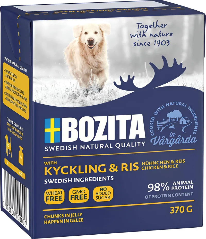 ΥΓΡΗ ΤΡΟΦΗ BOZITA TETRA PACK ΚΟΤΟΠΟΥΛΟ - ΡΥΖΙ (370GR)