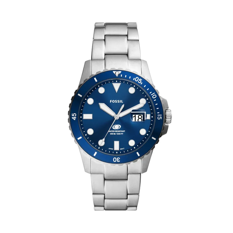 Ρολόι Fossil Blue FS6029 Ασημί