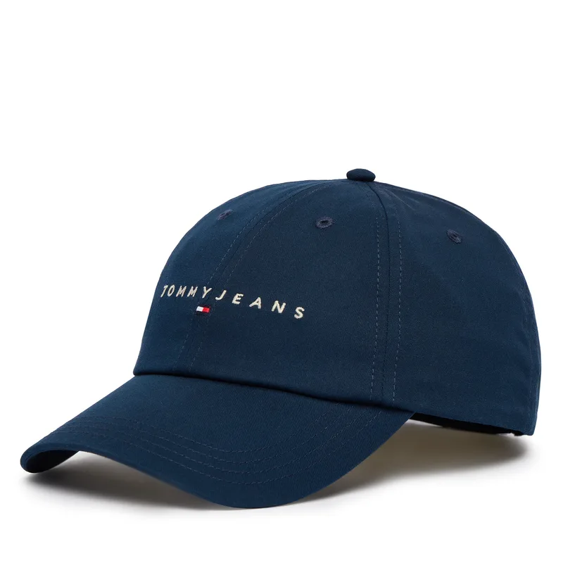 Καπέλο Jockey Tommy Jeans Tjm Linear Logo Cap AM0AM12958 Σκούρο μπλε