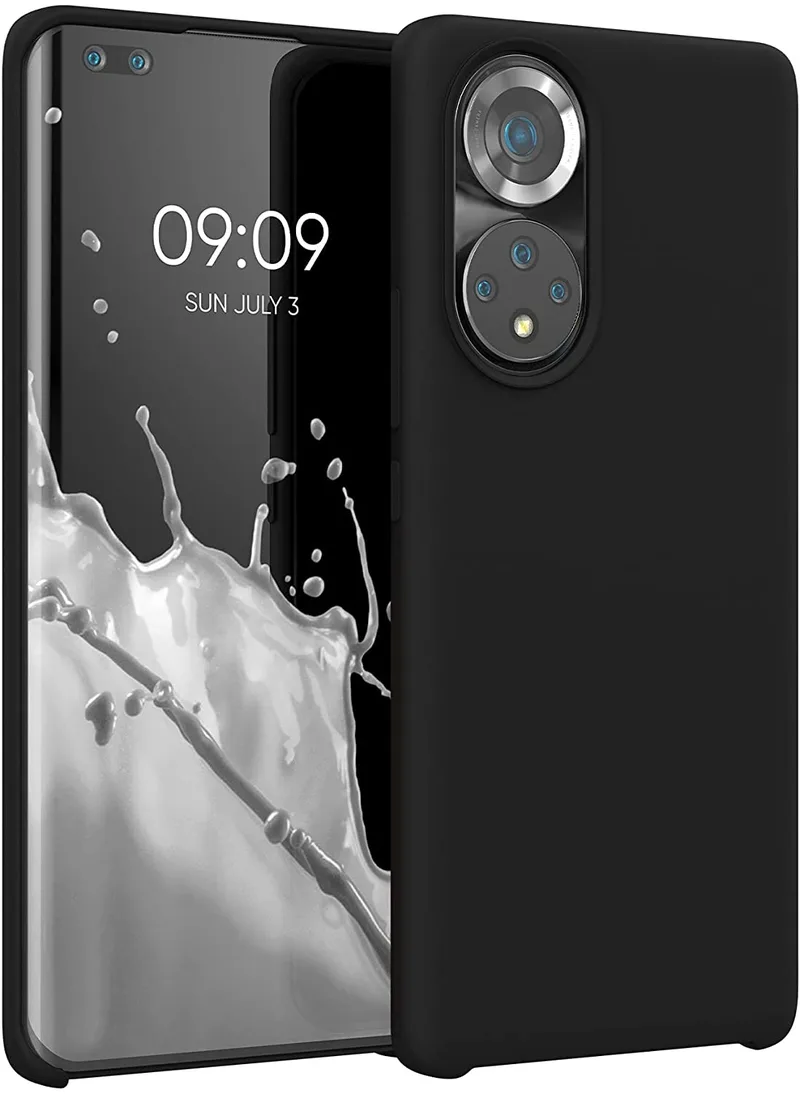 KWmobile Θήκη Σιλικόνης Honor 50 Pro - Soft Flexible Rubber Cover - Black (55482.01)