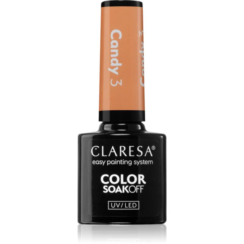 Claresa SoakOff UV/LED Color Candy τζελ βερνίκι νυχιών απόχρωση 3 5 γρ