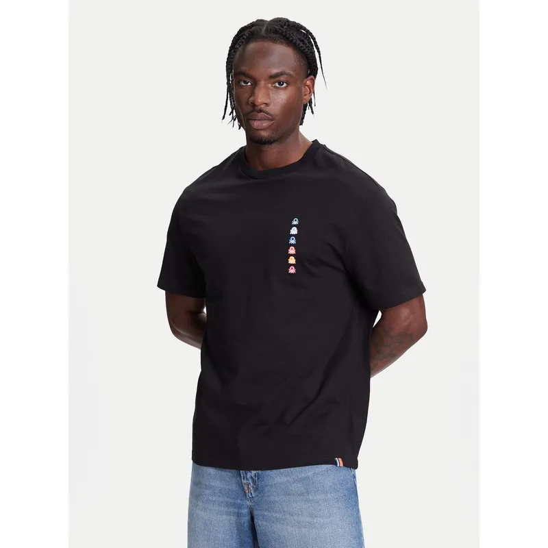 United Colors Of Benetton T-Shirt 3BL0U10A1 Μαύρο Oversize
