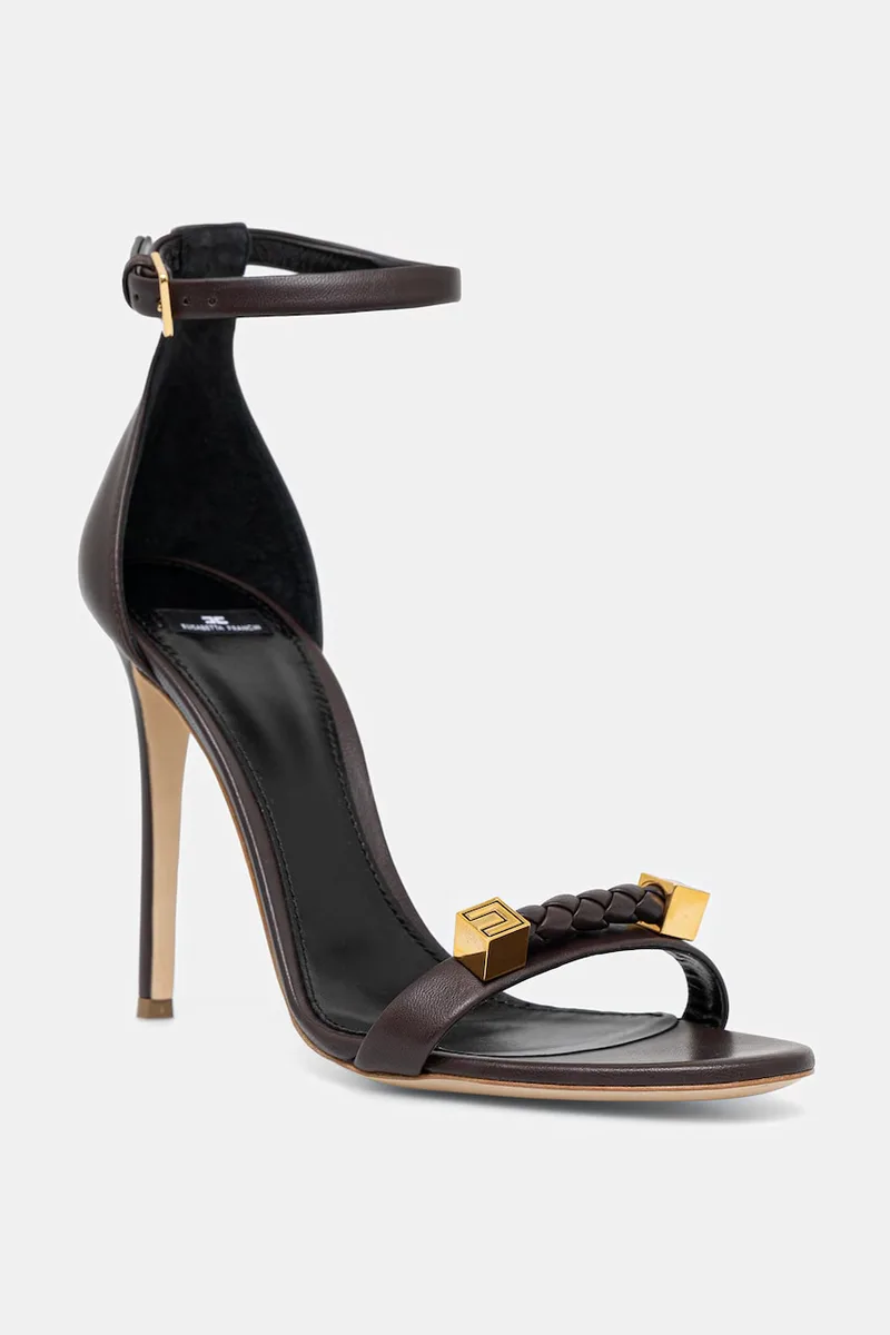Δερμάτινα πέδιλα Elisabetta Franchi