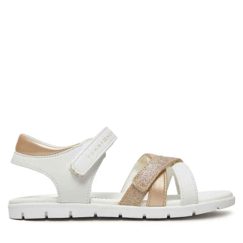 Σανδάλια Tommy Hilfiger Velcro Sandal T1A2-33770-0273 S Λευκό