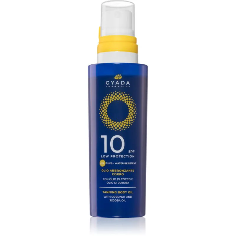 Gyada Cosmetics Solar Low Protection λάδι περιποίησης και μαυρίσματος για το σώμα SPF 10 150 ml