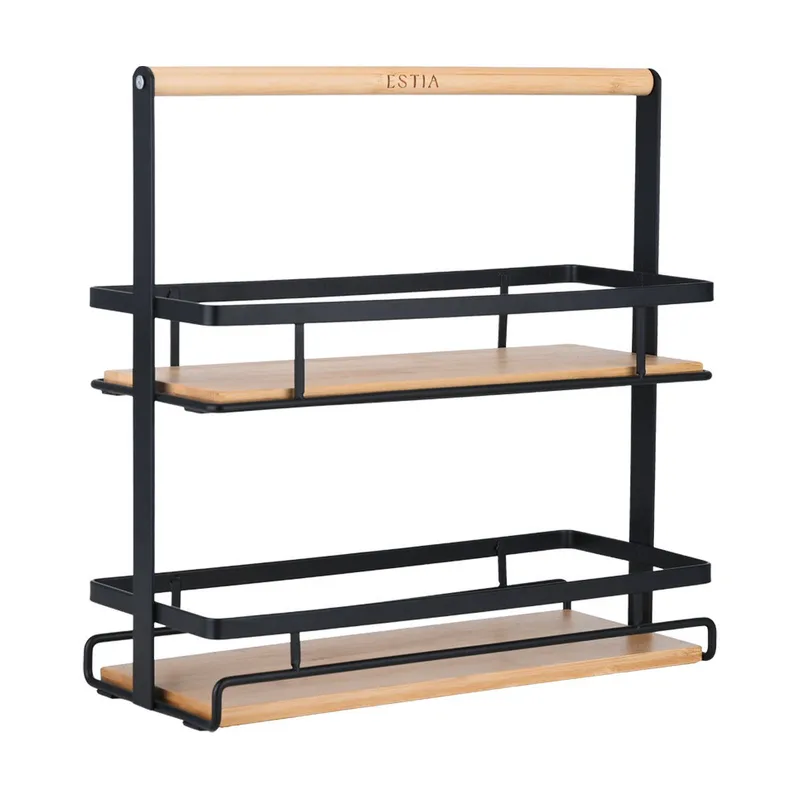 Estia Θήκη Οργάνωσης Bamboo Essentials 2 Επιπέδων Με Χερούλι