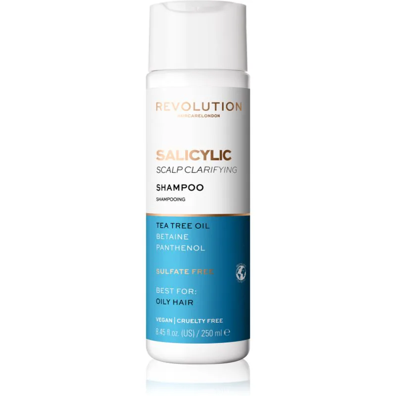 Revolution Haircare Skinification Salicylic καθαριστικό σαμπουάν για λιπαρά μαλλιά και το δέρμα της κεφαλής 250 ml